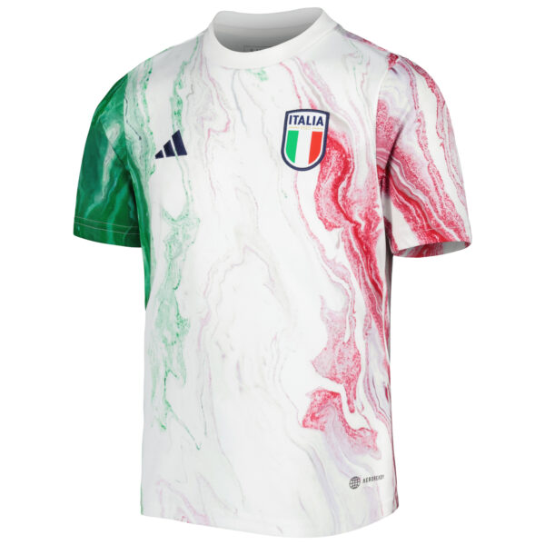 Youth adidas Green Italy National Team 2023/24 Pre-Match Top - Image 7