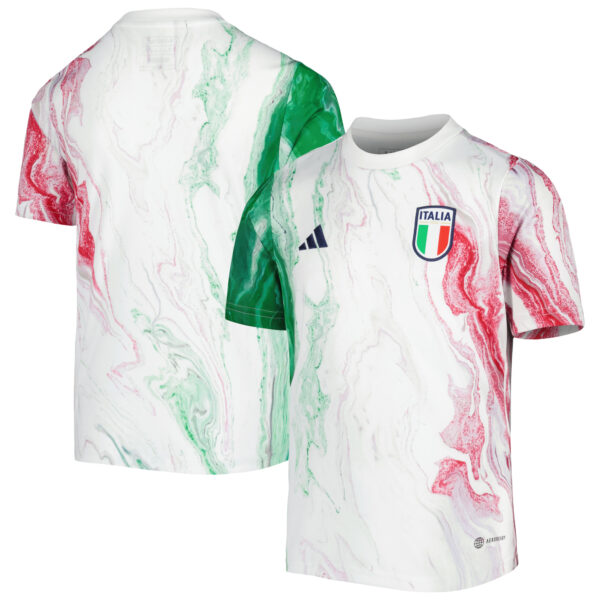 Youth adidas Green Italy National Team 2023/24 Pre-Match Top
