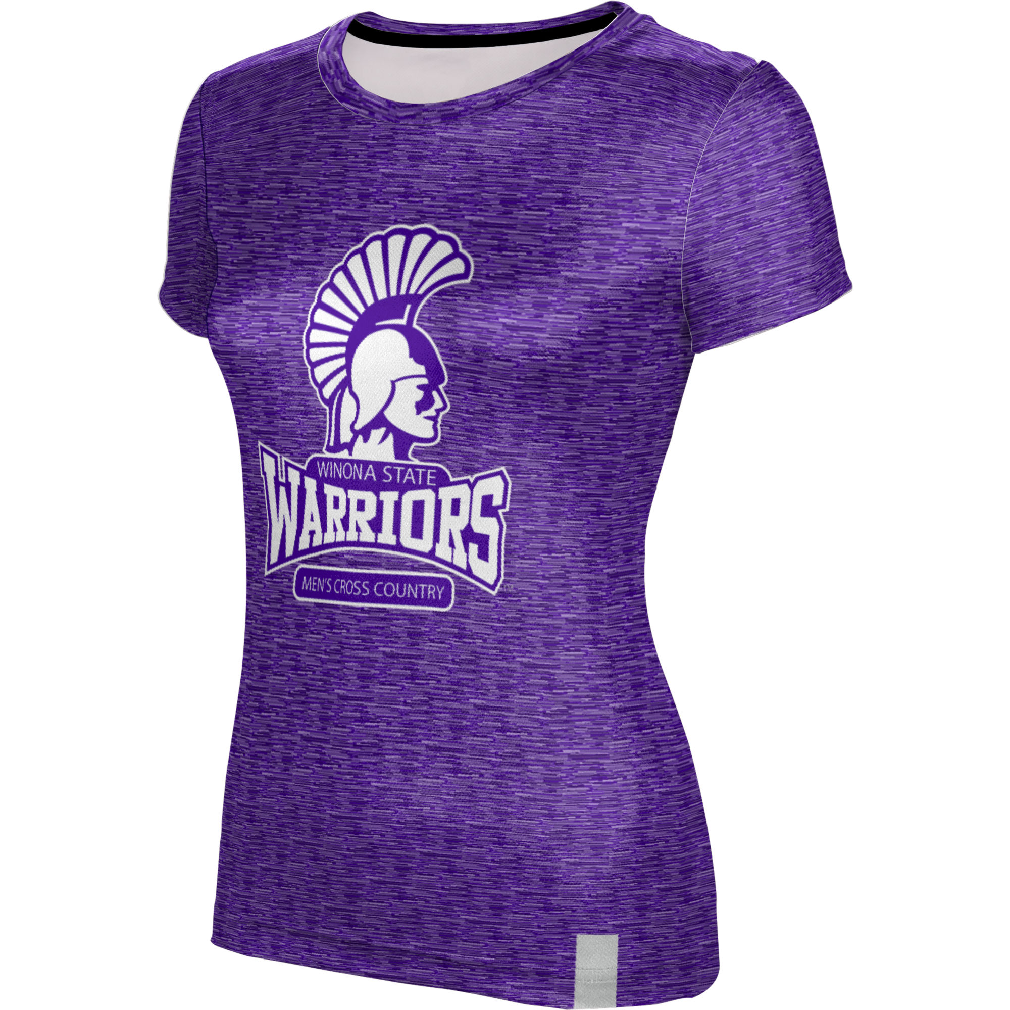 Women's ProSphere Purple Winona State Warriors Men's Cross Country Logo T-Shirt - Image 6