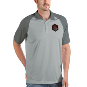 Men's Antigua Gray Houston Dynamo FC Nova Polo