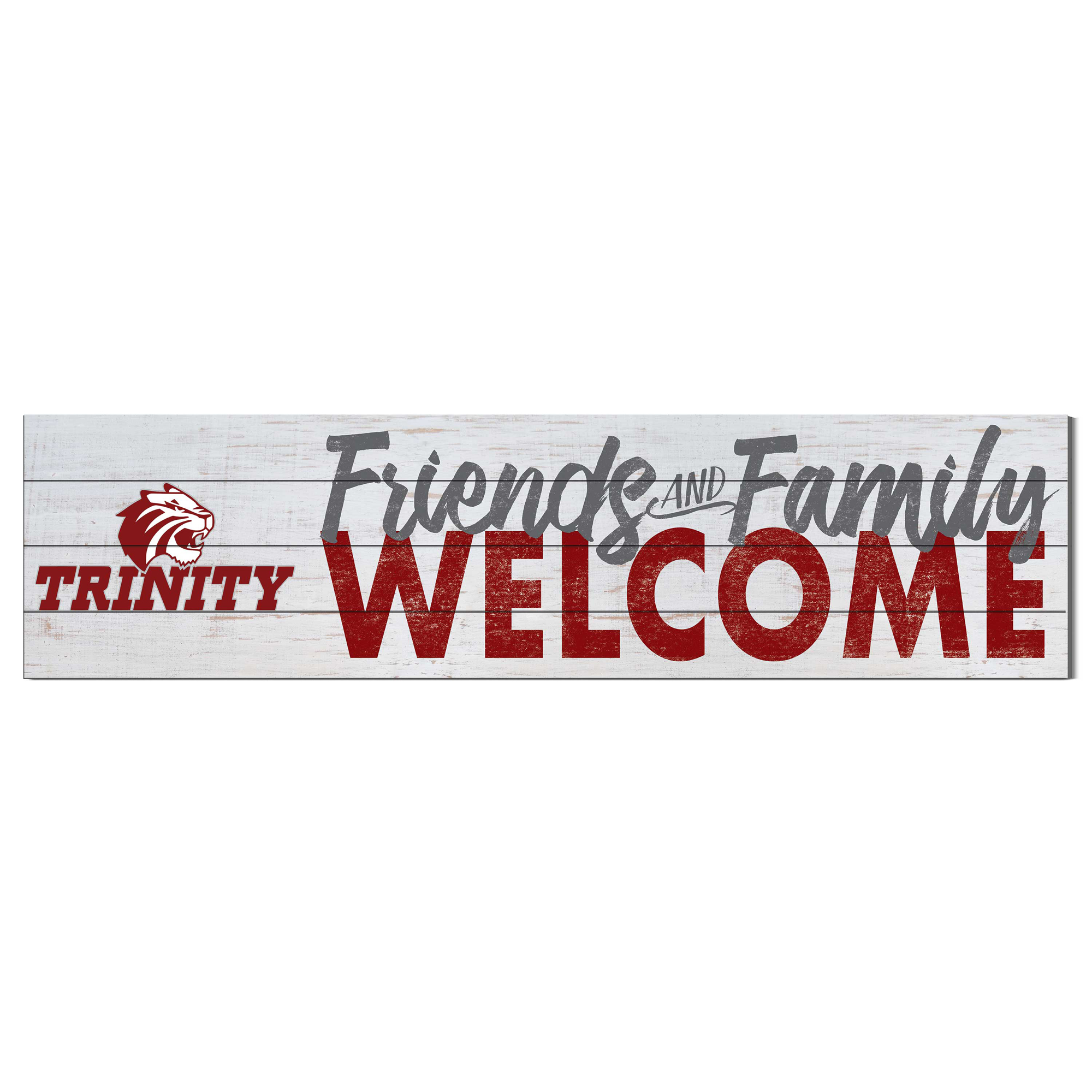Trinity Tigers 10'' x 40'' Friends & Family Welcome Sign