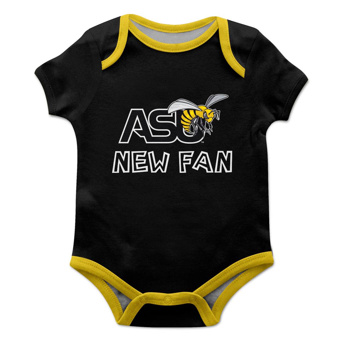 Infant Black Alabama State Hornets New Fan Bodysuit