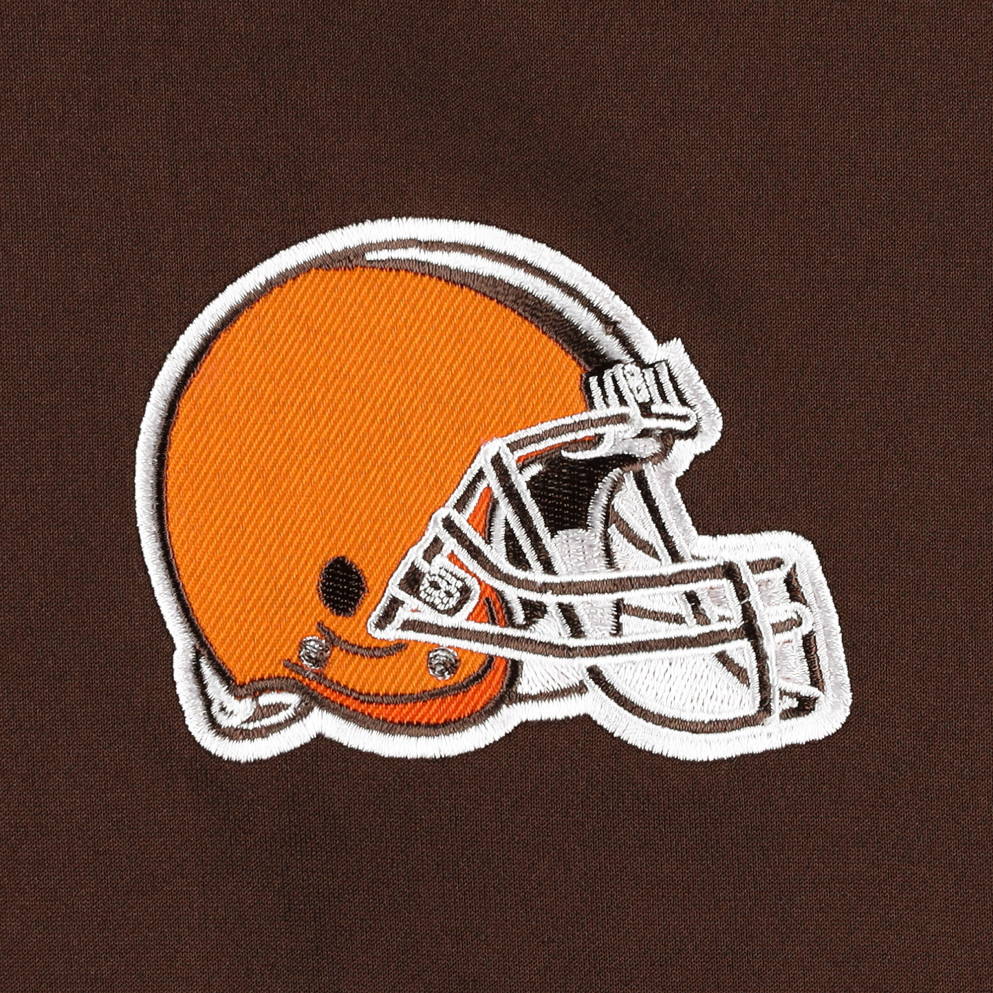 Men's Brown Cleveland Browns Big & Tall Quarter-Zip Top - Image 9
