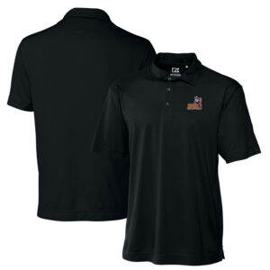 Men's Cutter & Buck Black Arizona State Sun Devils Big & Tall DryTec Genre Textured Solid Polo