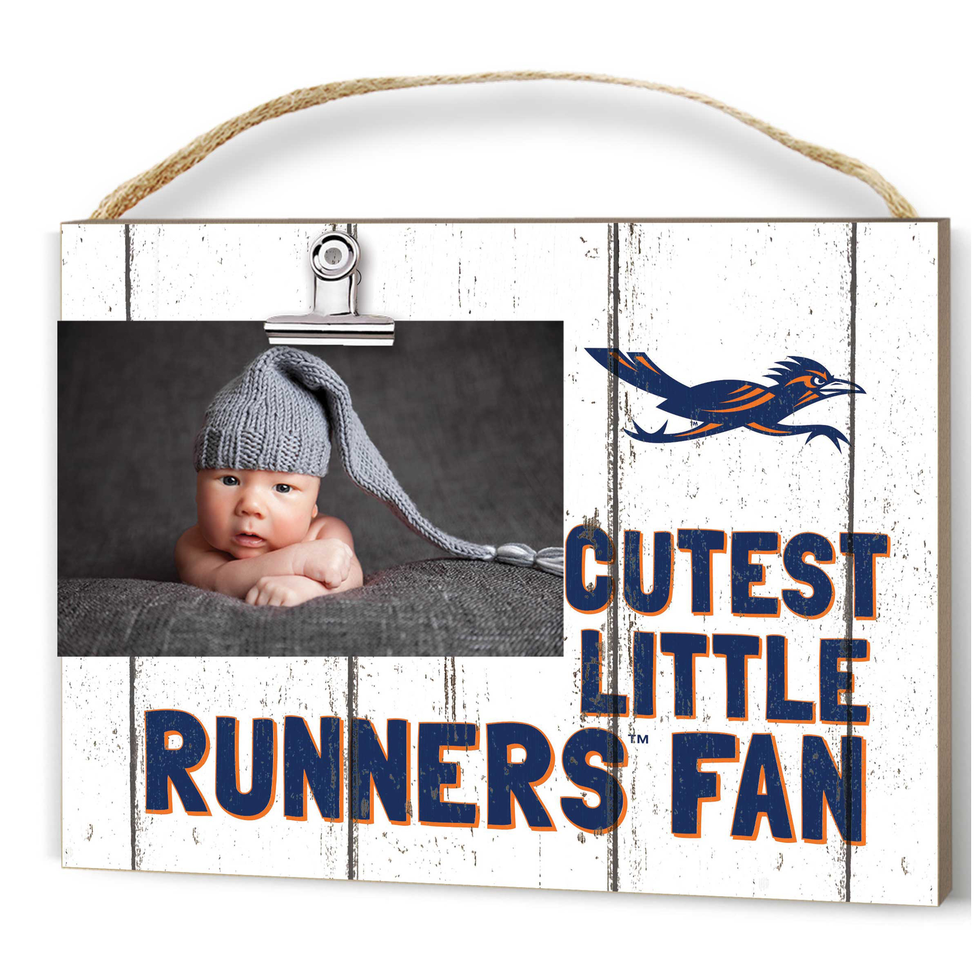 UTSA Roadrunners 8'' x 10'' Cutest Little Fan Weathered Team Logo Clip Photo Frame - Image 4