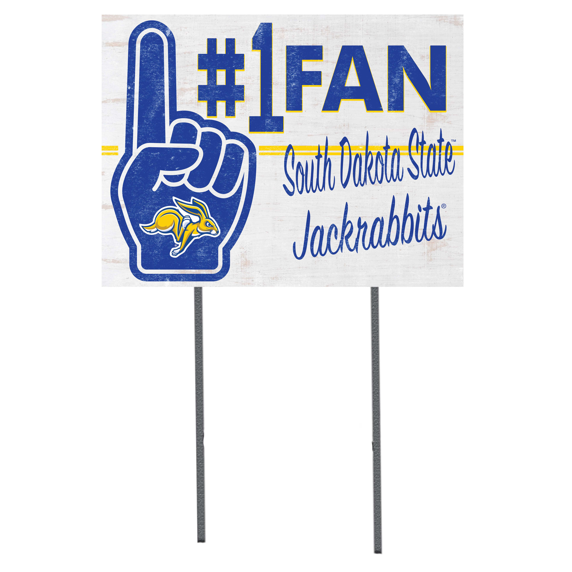 South Dakota State Jackrabbits 18'' x 24'' #1 Fan Yard Sign