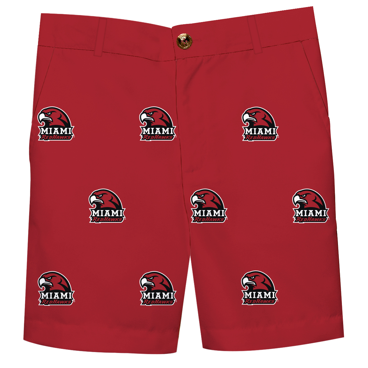 Toddler Red Miami University RedHawks Structured Shorts