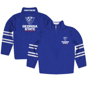 Youth Royal Georgia State Panthers Quarter-Zip Pullover Sweatshirt