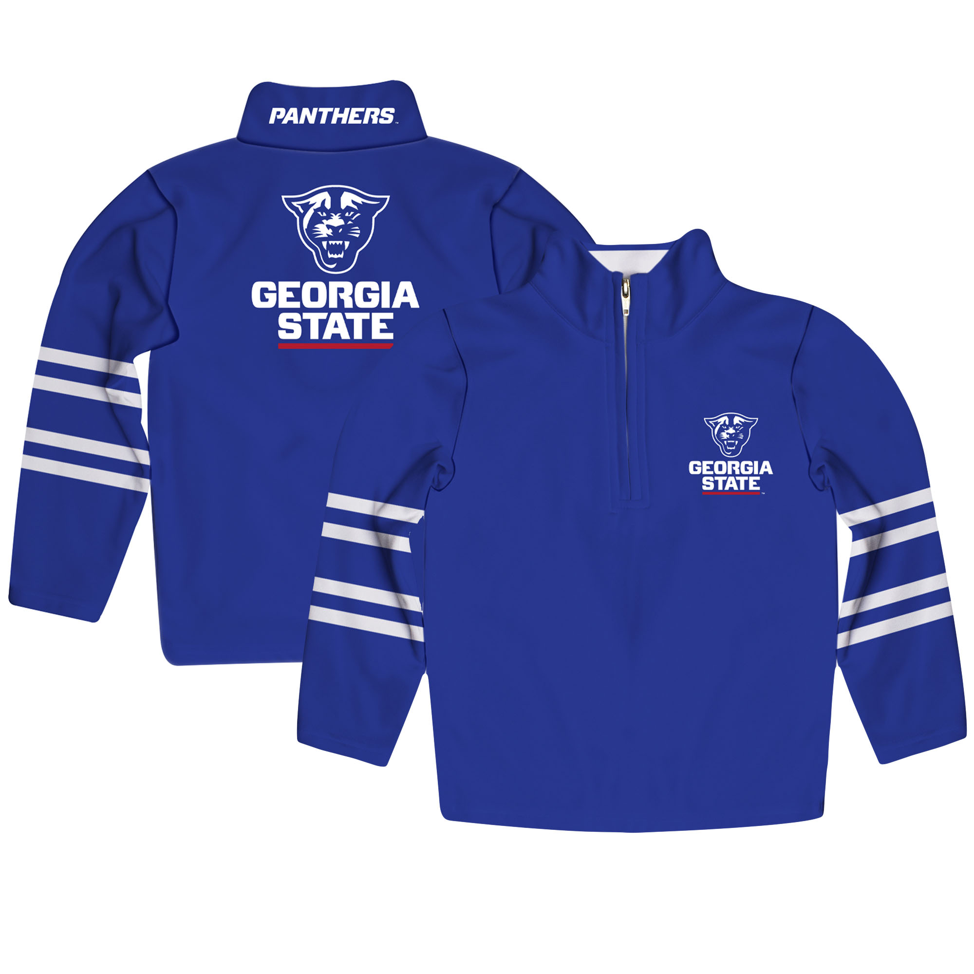 Youth Royal Georgia State Panthers Quarter-Zip Pullover Sweatshirt