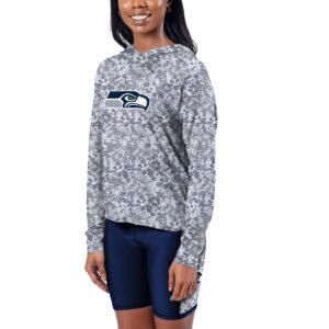 Women's Certo College Navy Seattle Seahawks Session Pullover Hoodie