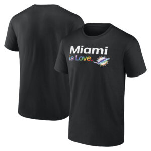Men's Black Miami Dolphins City Pride Team T-Shirt