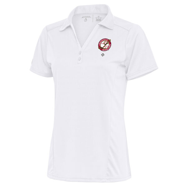 Women's Antigua White Louisville Black Caps Tribute Polo