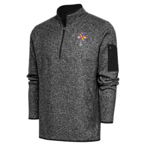 Youth Black Fort Hays State Tigers Team Logo Quarter-Zip Pullover Sweatshirt