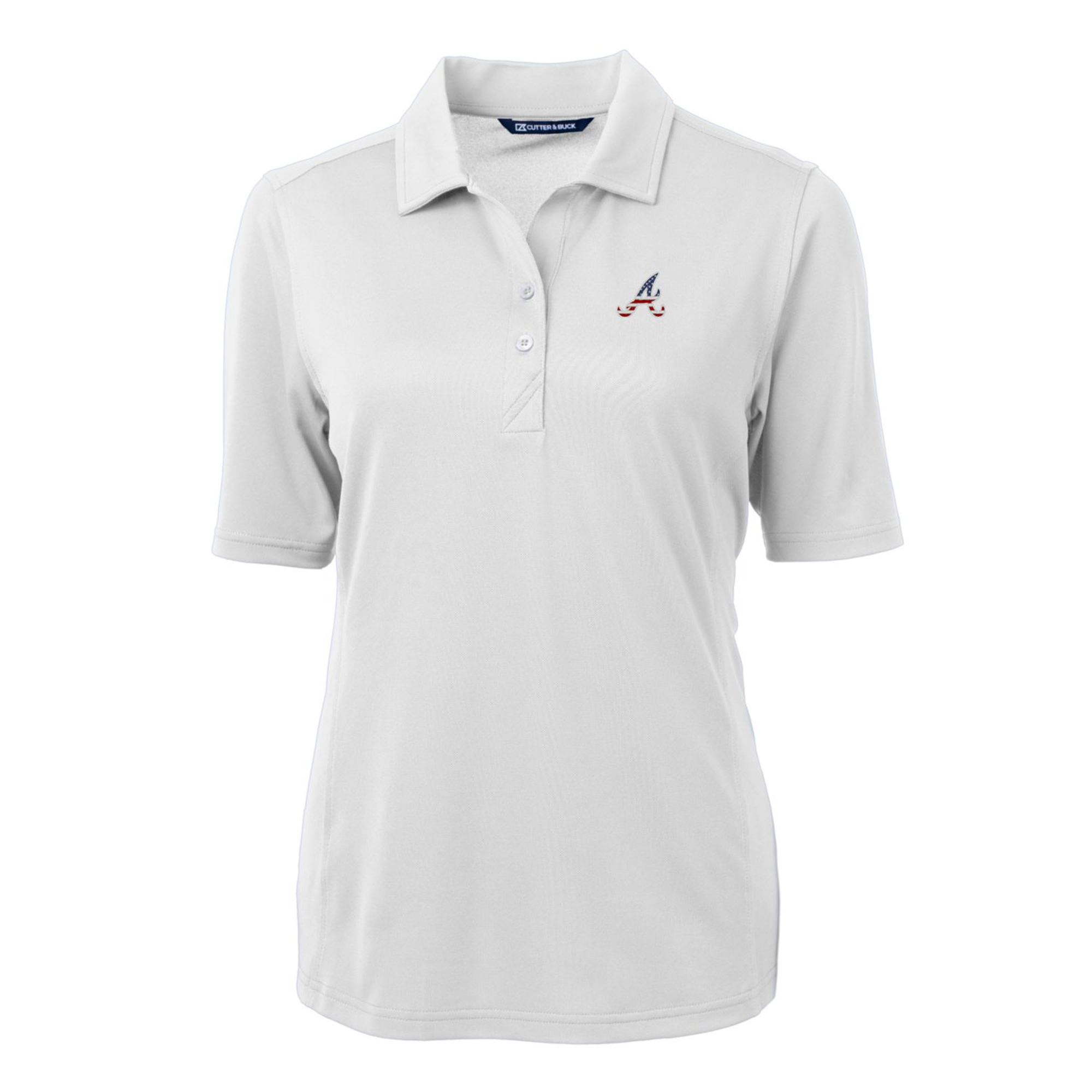 Women's Cutter & Buck Gray New England Patriots Advantage Tri-Blend DryTec Pique Polo - Image 3