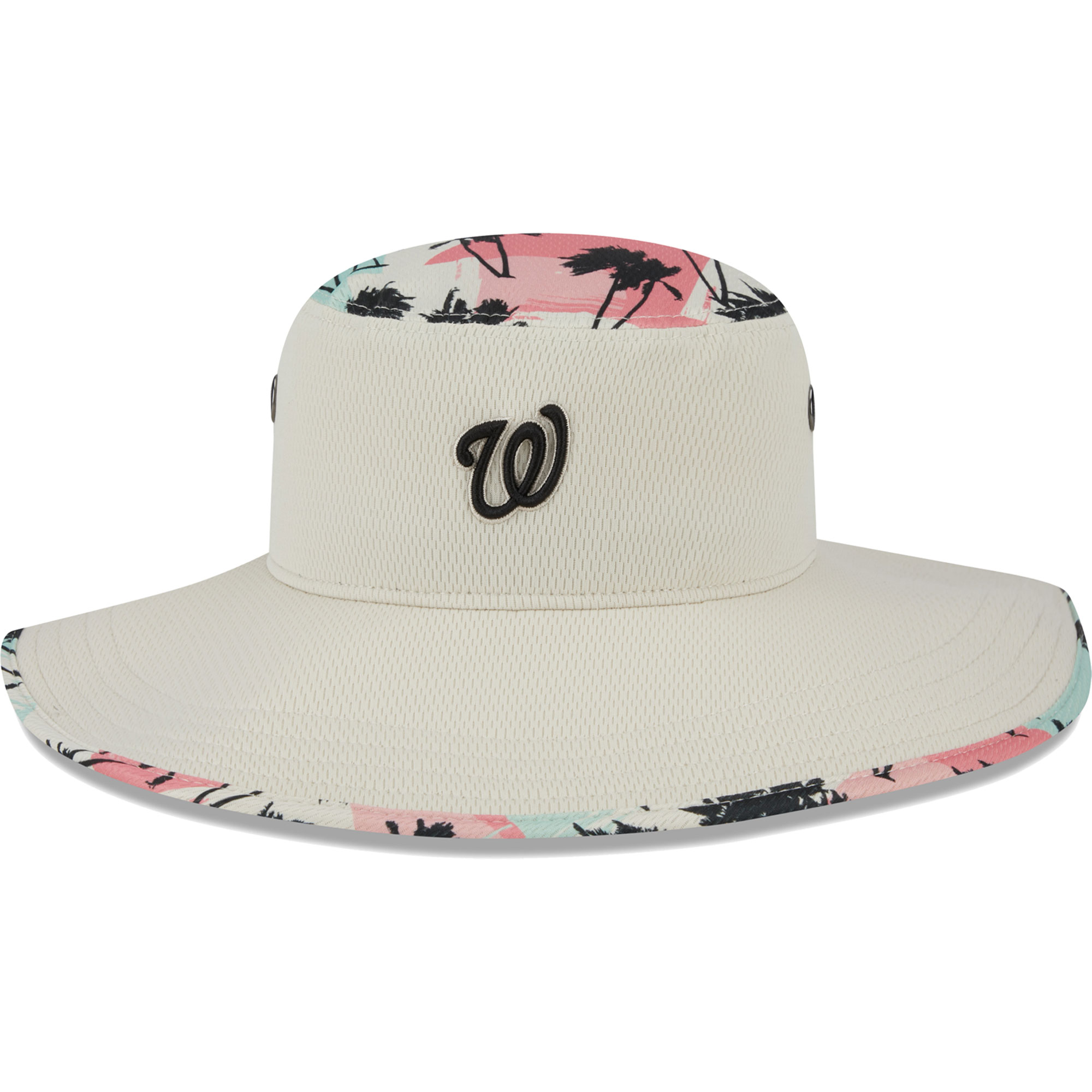 Men's New Era Natural Washington Nationals Retro Beachin' Bucket Hat - Image 3