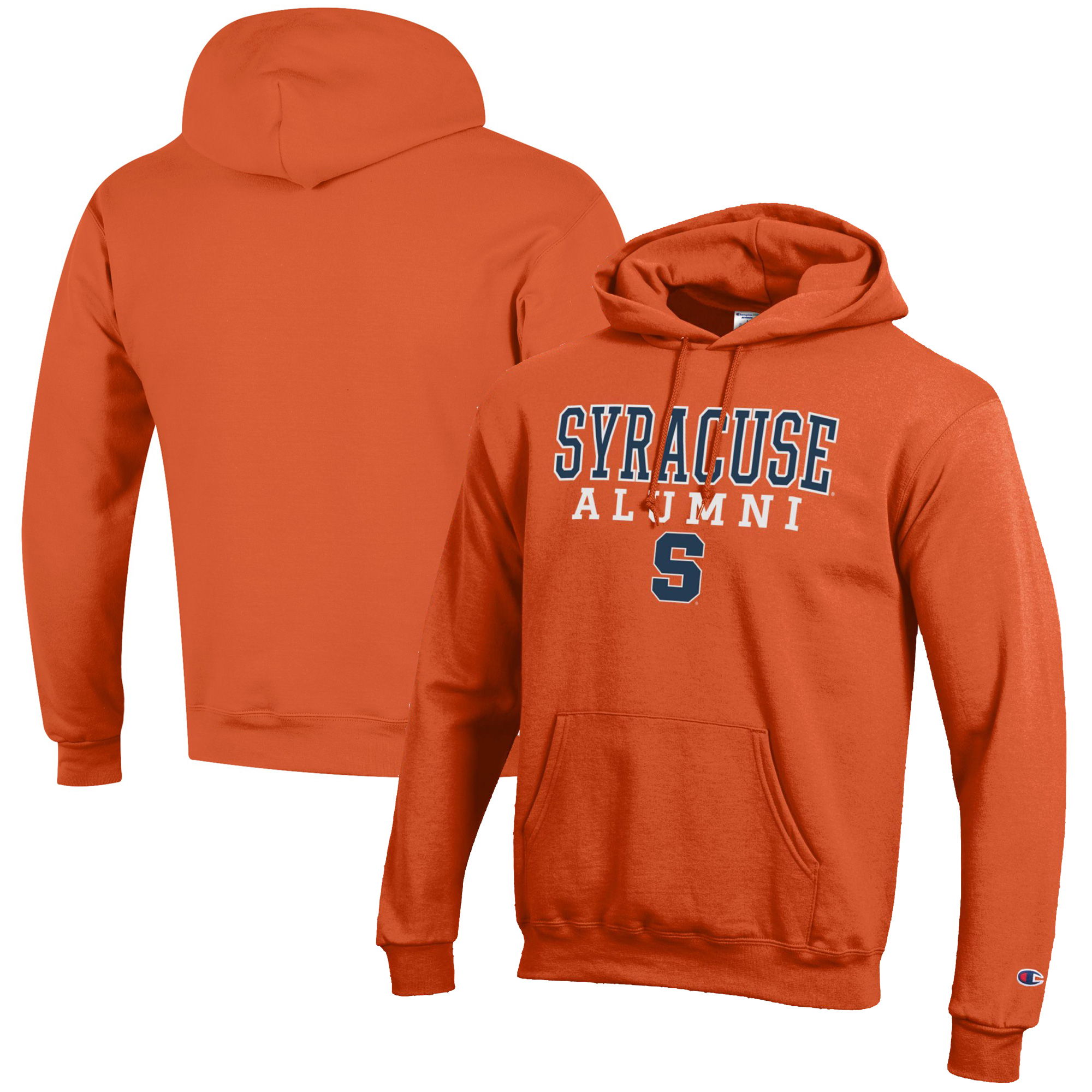 Men's Champion Orange Syracuse Orange Alumni Logo Stack Pullover Hoodie - Image 5
