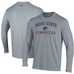 Men's Under Armour  Gray Boise State Broncos Gymnastics Performance Long Sleeve T-Shirt