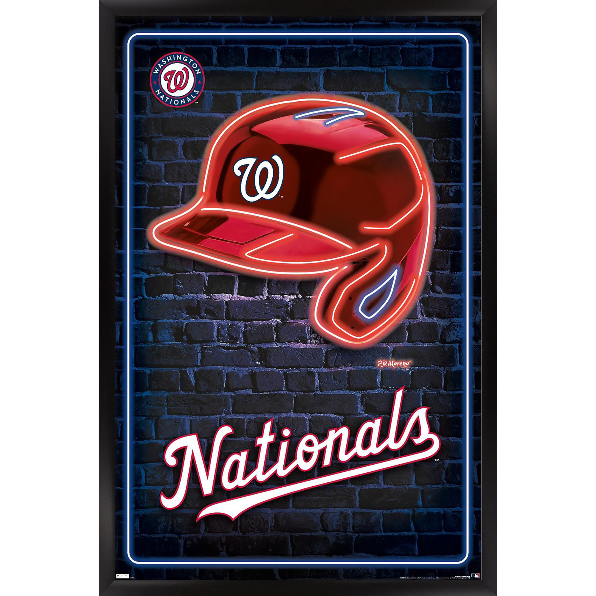 Washington Nationals 24.25" x 35.75" Framed Team Poster