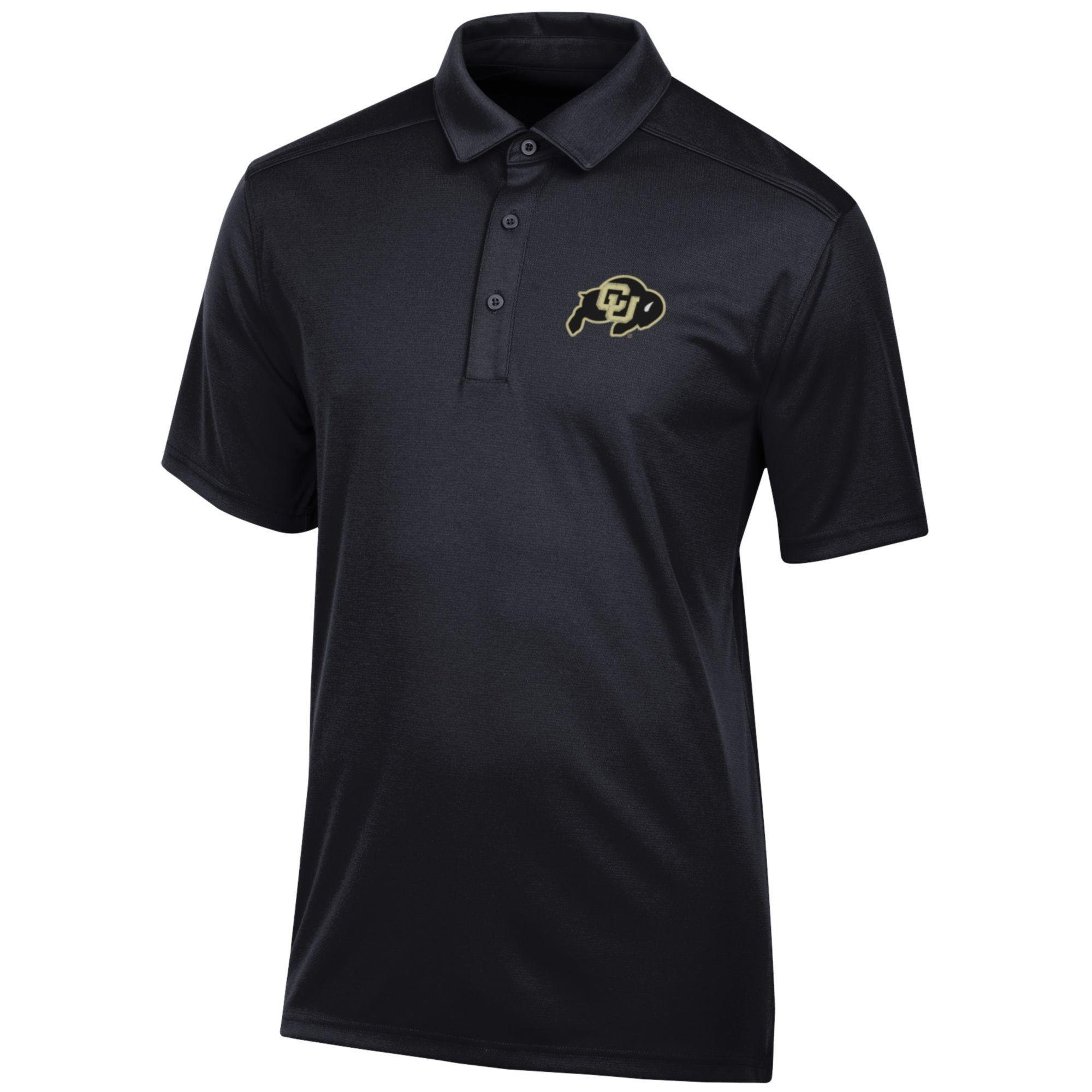 Men's Black Colorado Buffaloes Classic Jacquard Polo - Image 3