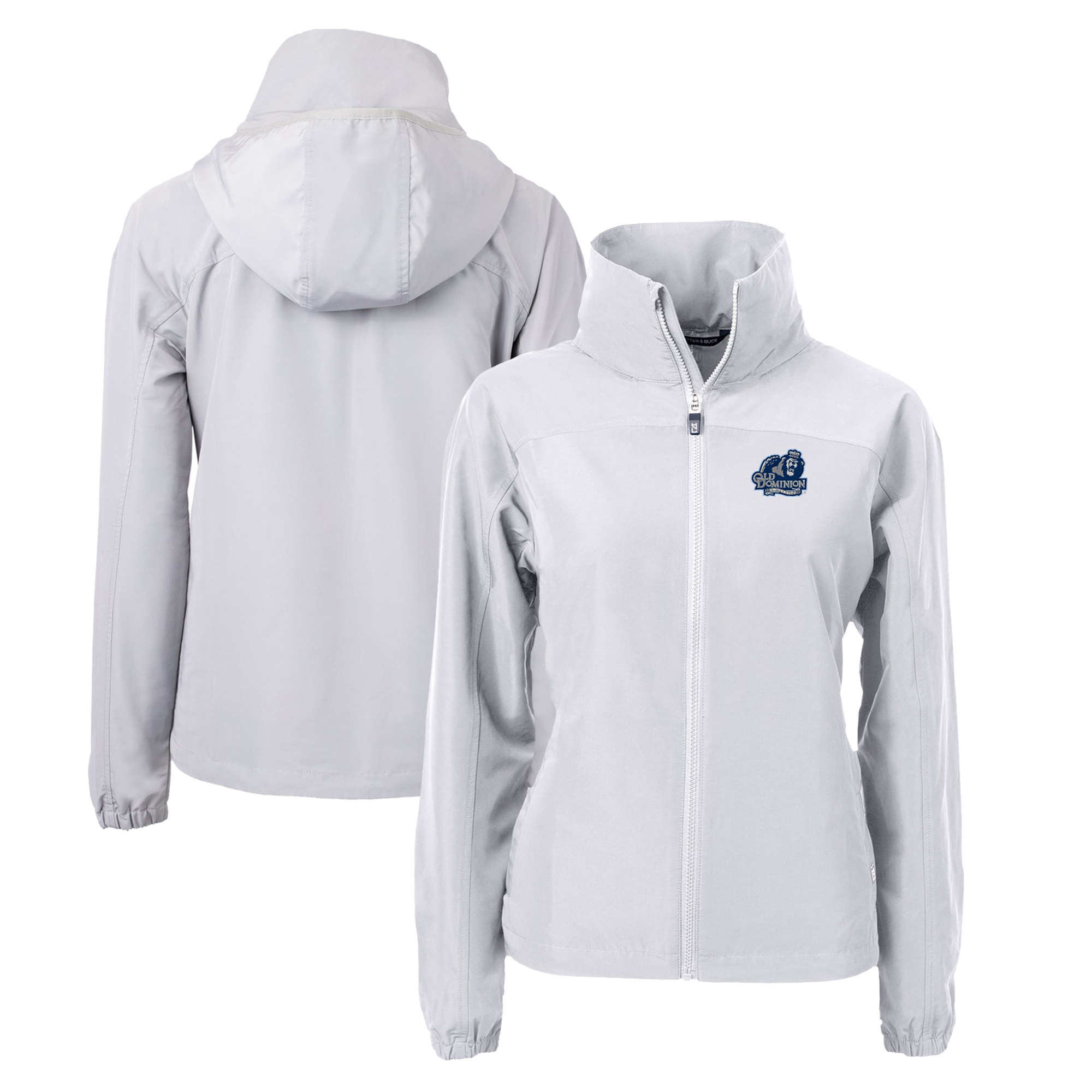 Women's Cutter & Buck Gray Old Dominion Monarchs Charter Eco Recycled Full-Zip Jacket - Image 5