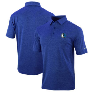Men's Columbia  Blue Dallas Mavericks Omni-Wick Set II Polo