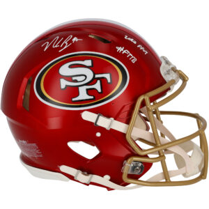 Nick Bosa San Francisco 49ers Autographed Riddell Speed Flash Authentic Helmet with "2022 DPOY" and "#FTTB" Inscriptions - Limited Edition of 9