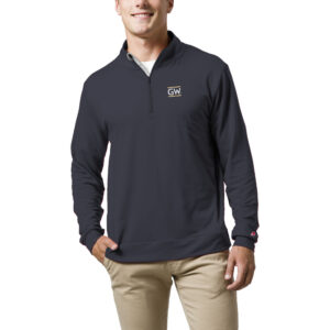 Men's League Collegiate Wear  Navy George Washington University  All Day Quarter-Zip Pullover Top