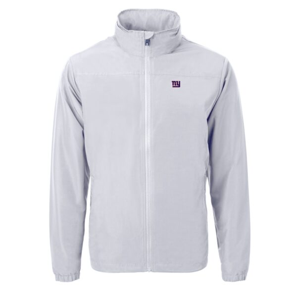 Men's Cutter & Buck  Gray New York Giants  Charter Eco Recycled Full-Zip Jacket - Image 6