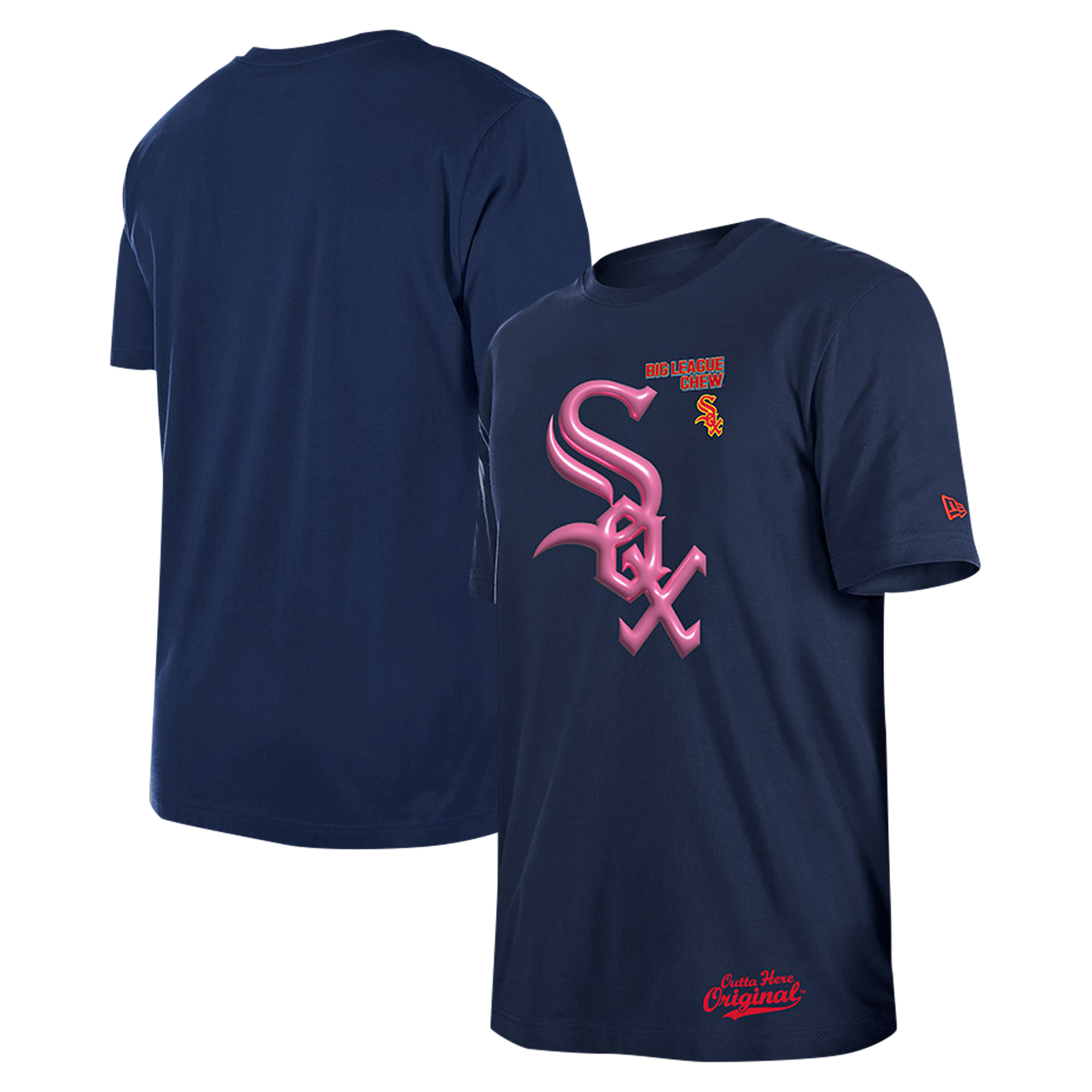 Men's New Era Navy Chicago White Sox Big League Chew T-Shirt - Image 2