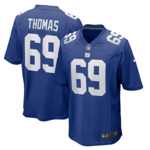 Men's Nike Jaylon Thomas  Royal New York Giants Team Game Jersey