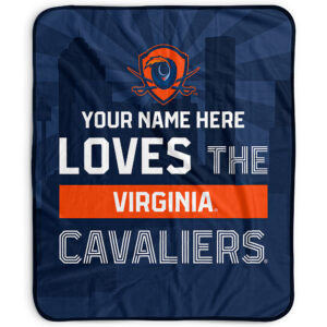 Pegasus Virginia Cavaliers 50" x 60" City Skyline Personalized Fleece Blanket