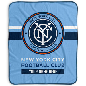 Pegasus New York City FC 50" x 60" Stripes Personalized Fleece Blanket