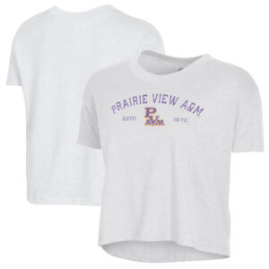 Women's Alternative Apparel  White Prairie View A&M Panthers Retro Jersey Headliner Cropped T-Shirt