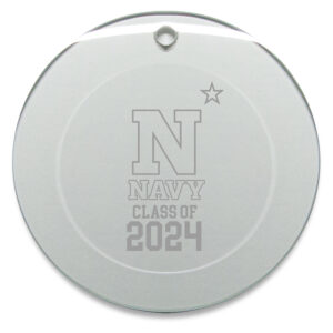 Navy Midshipmen Class of 2024 3'' x 3'' Circle Ornament