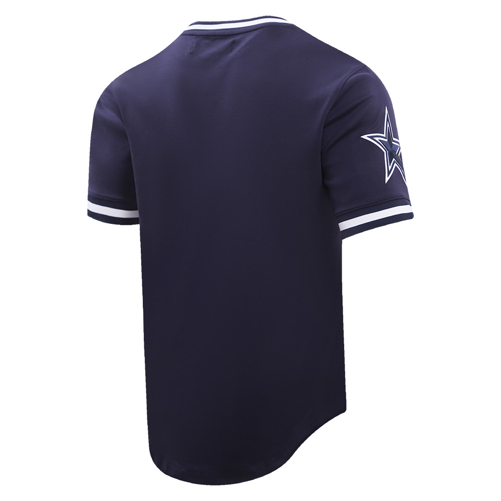 Men's Pro Standard Navy Dallas Cowboys Classic Chenille Double Knit T-Shirt - Image 10