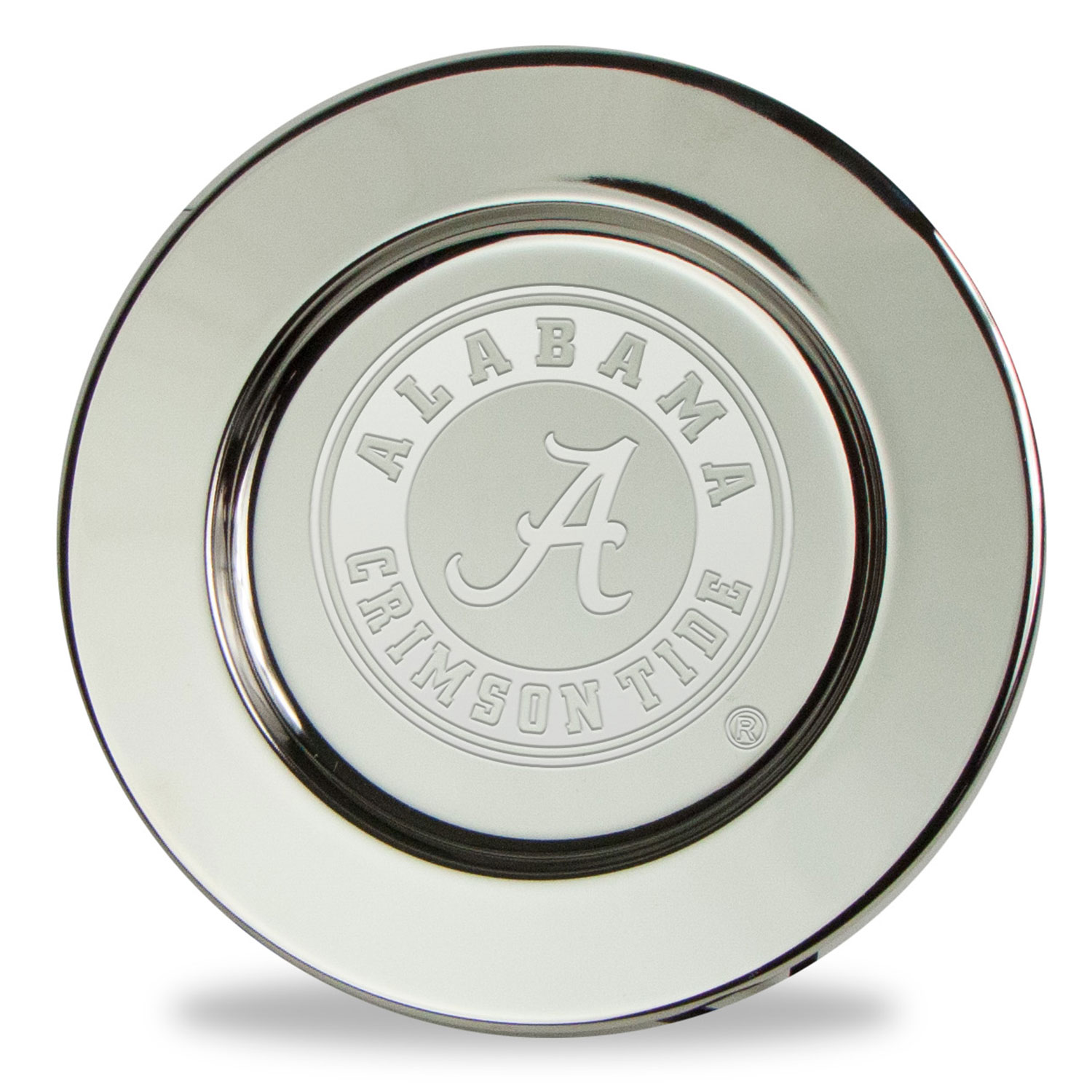 Alabama Crimson Tide 6" Elegant Silver Plated Round Serving Tray