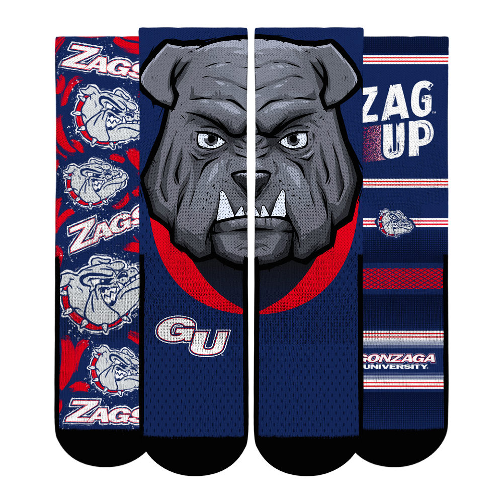 Youth Rock Em Socks Gonzaga Bulldogs Fan Favorite Three-Pack Crew Sock Set