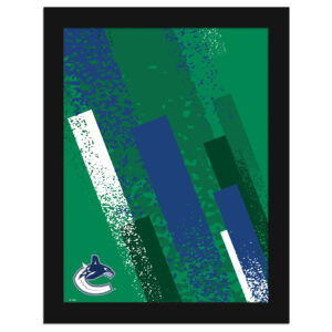 Vancouver Canucks 12" x 16" Team Color Framed Art Print