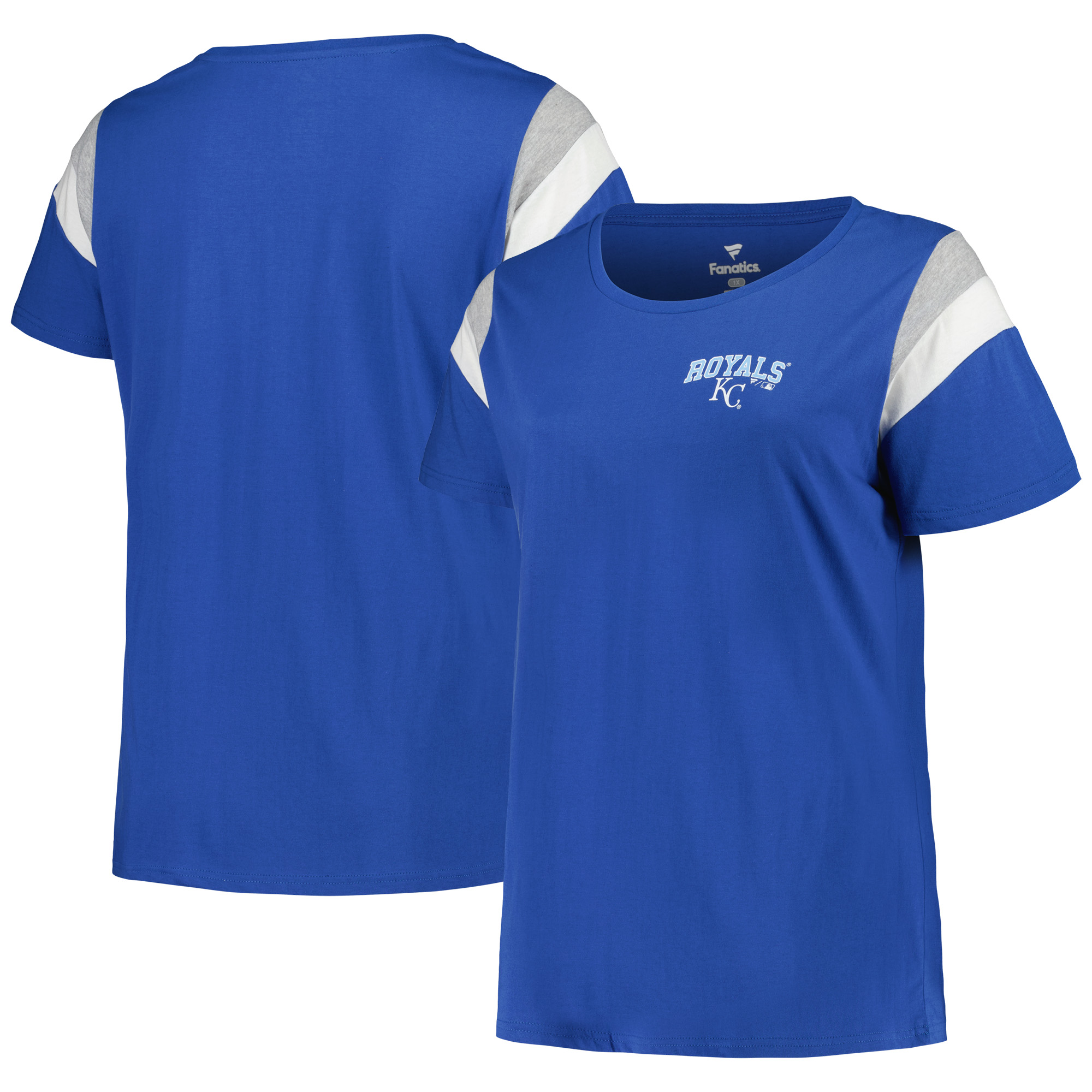 Women's Cutter & Buck Heather Gray New York Giants Throwback Logo Forge Blade V-Neck Polo - Image 2