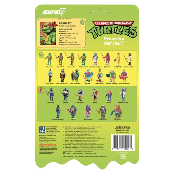 Super7 Raphael Teenage Mutant Ninja Turtles Mutagen Ooze ReAction Figure - Image 4