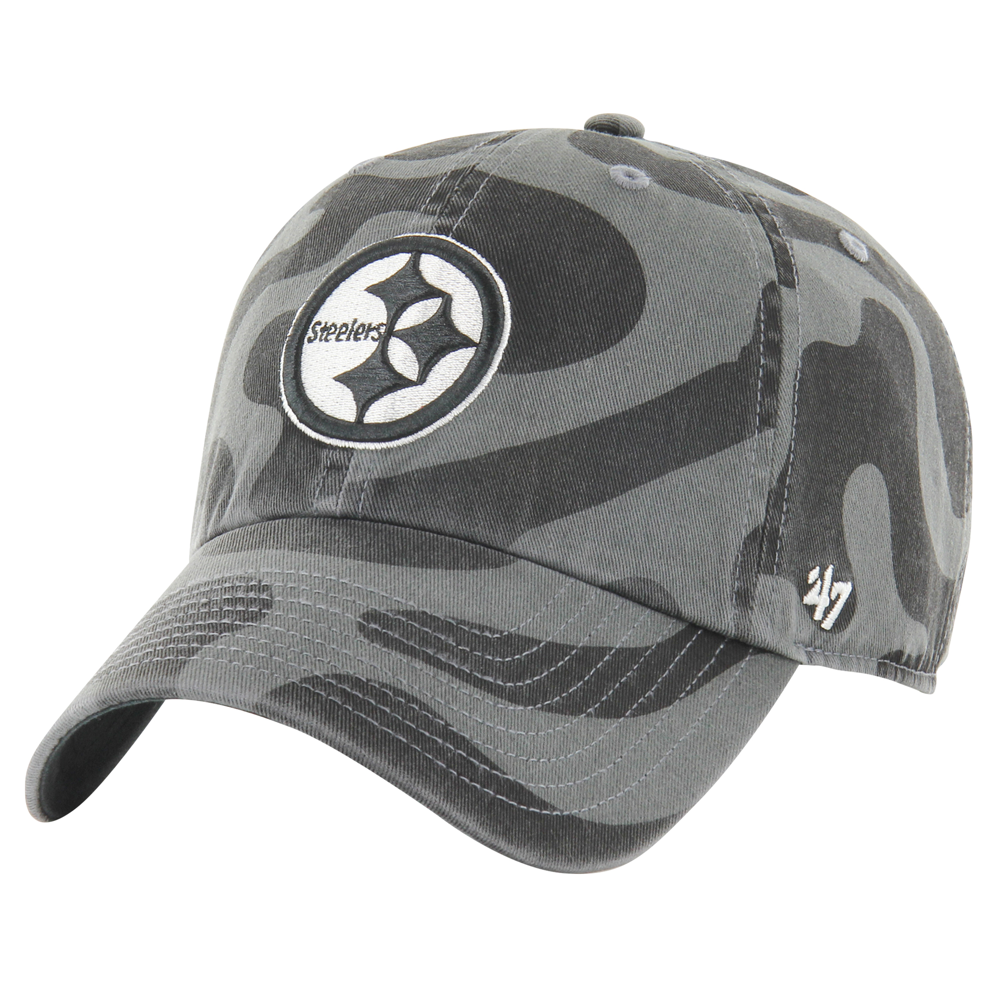 Women's '47 Charcoal Pittsburgh Steelers Freeform Clean Up Adjustable Hat - Image 2