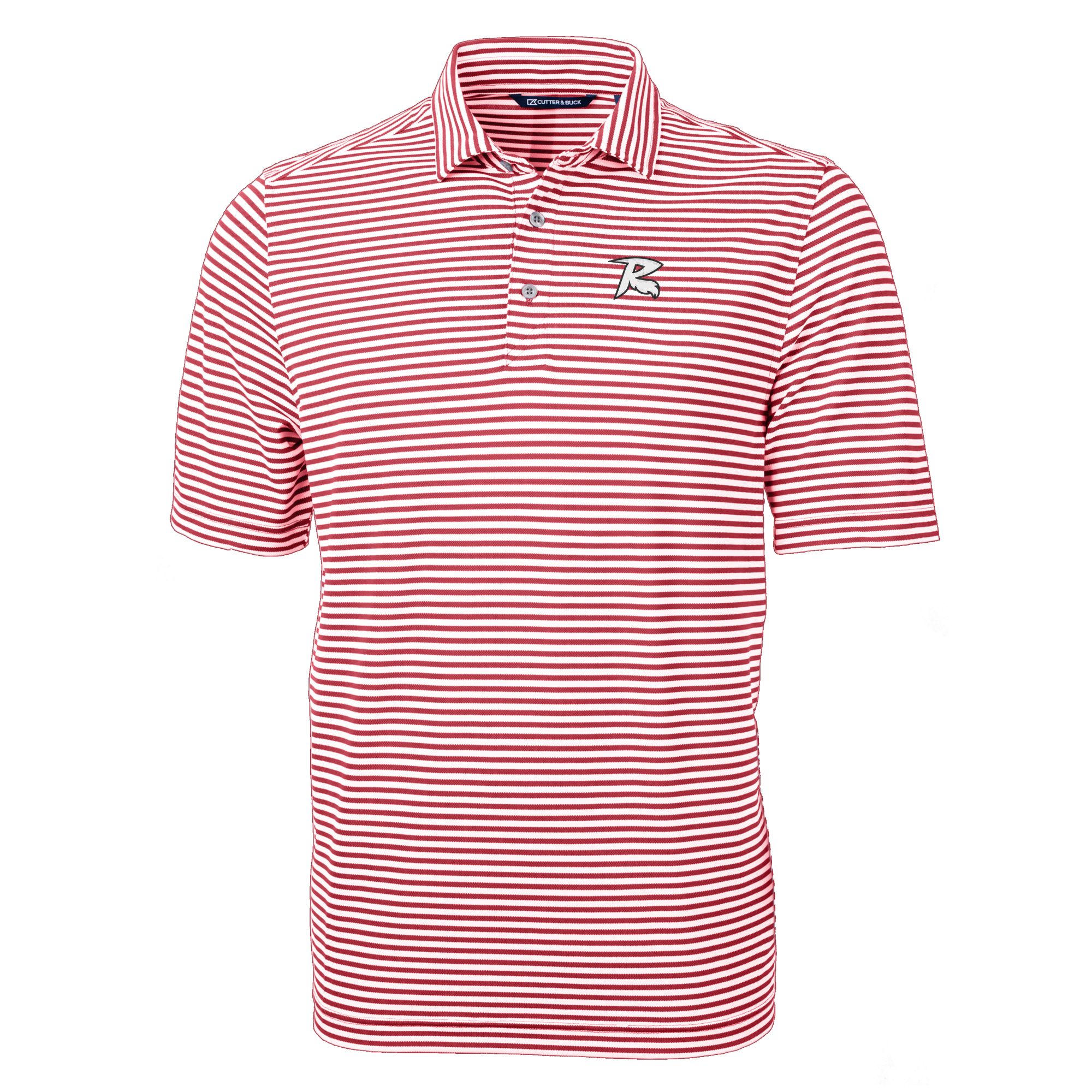 Men's Cutter & Buck Cardinal Richmond Flying Squirrels DryTec Virtue Eco Pique Stripe Recycled Polo - Image 6