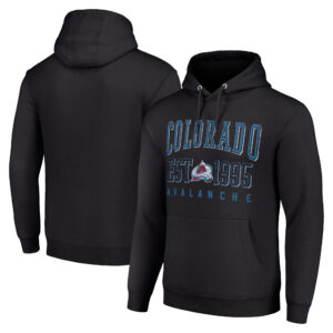 Men's Starter Black Colorado Avalanche  Graphic Pullover Hoodie