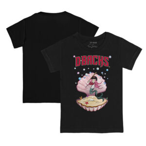 Toddler Tiny Turnip Black Arizona Diamondbacks Mermaid T-Shirt
