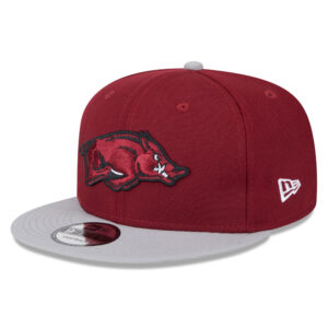 Men's New Era Cardinal Arkansas Razorbacks Two-Tone 9FIFTY Snapback Hat