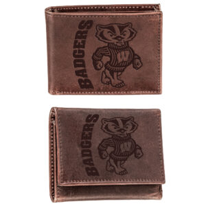 Wisconsin Badgers Bifold & Trifold Wallet Two-Piece Set