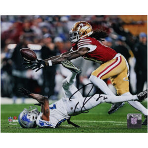 Brandon Aiyuk San Francisco 49ers Autographed 8" x 10" 2023 NFC Championship Game Catch Photograph