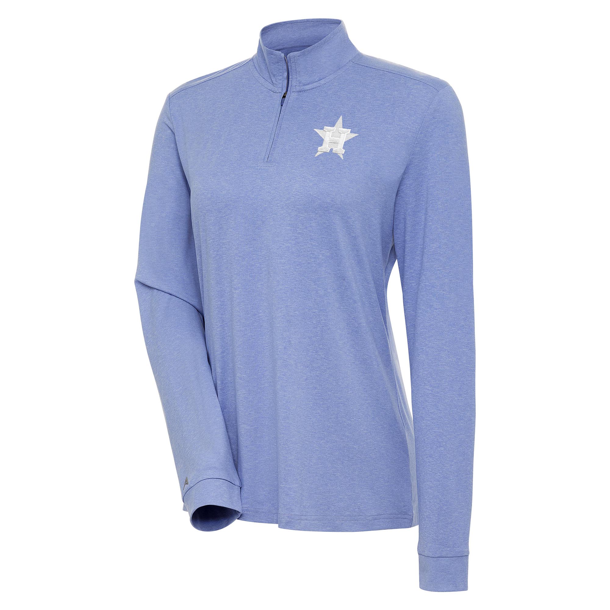 Women's Antigua Lavender Houston Astros Mentor Quarter-Zip Pullover Top