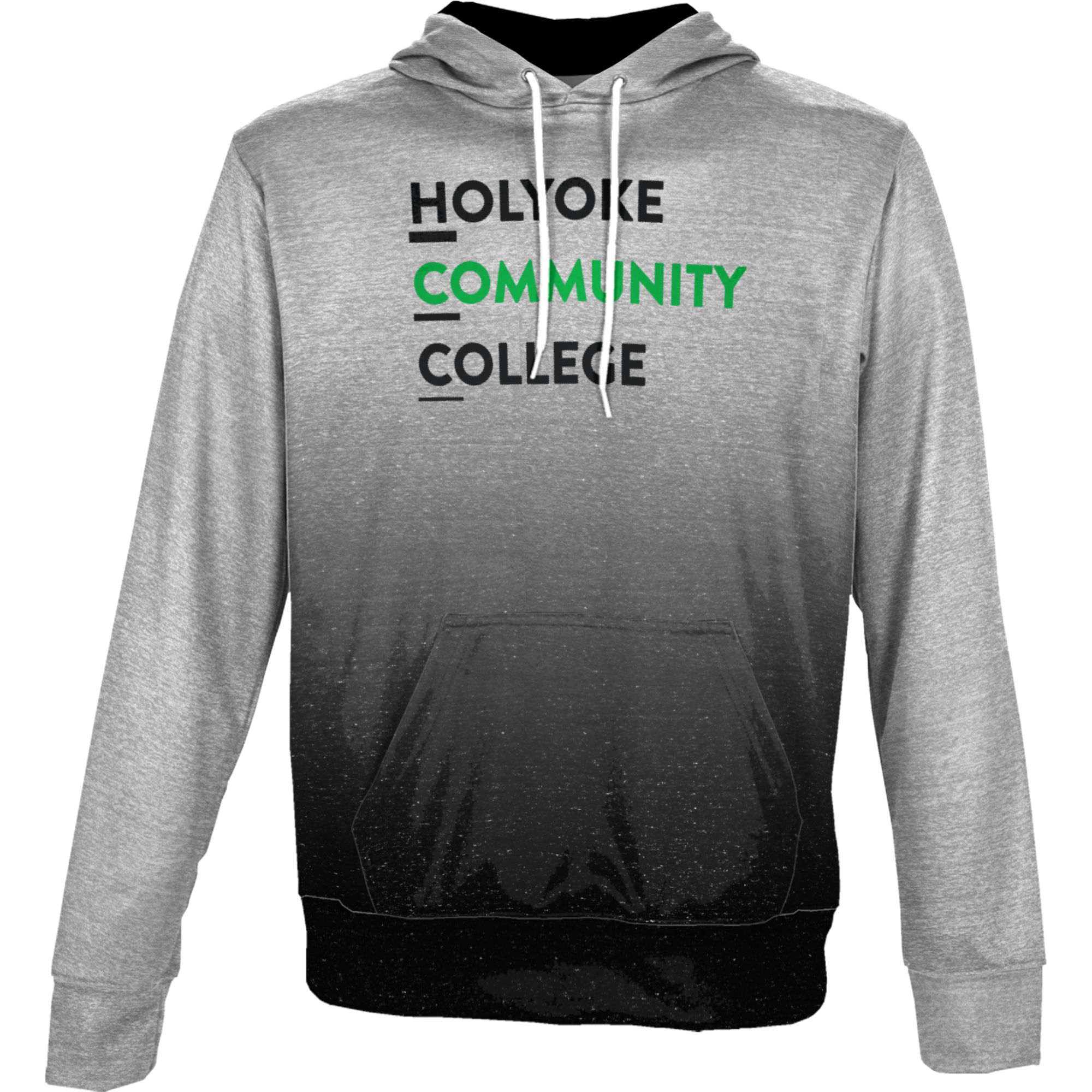 Men's ProSphere Gray Holyoke Community College Pullover Hoodie - Image 3