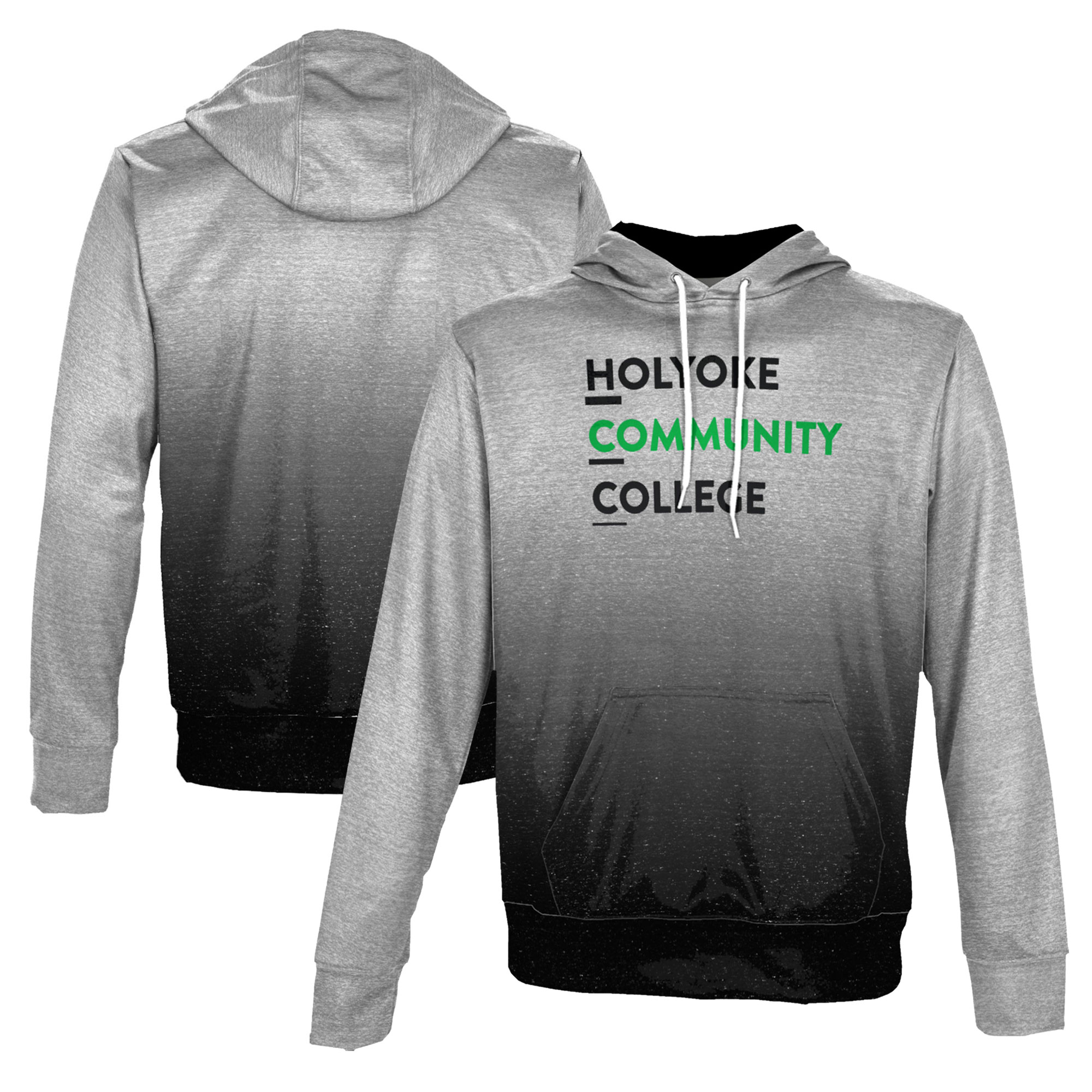 Men's ProSphere Gray Holyoke Community College Pullover Hoodie